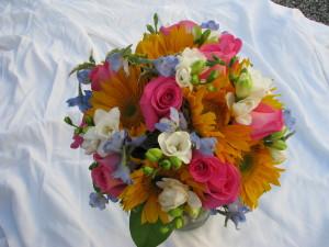 Mixed Color Bridal Bouqet